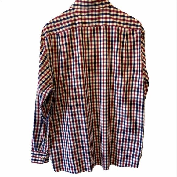 MENS TOMMY HILFIGER Plaid Button Up Collared Shirt - Picture 2 of 7